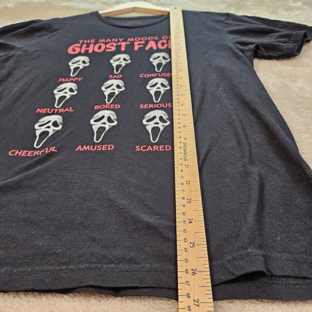 Halloween T-Shirt Ghost Face Moods Graphic Horror Scream Short Sleeve Mens Sz M - Picture 5 of 10
